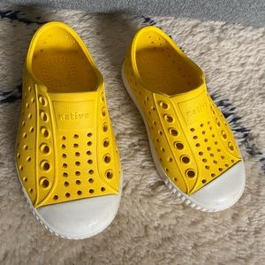 Yellow Native shoes size 6